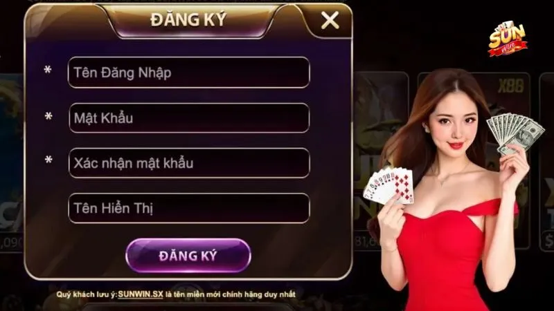 Bảng thông tin đăng ký