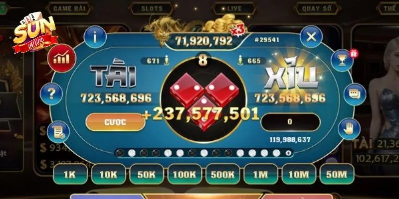 Tài xỉu Sunwin là một trong những sảnh cược ăn khách nhất