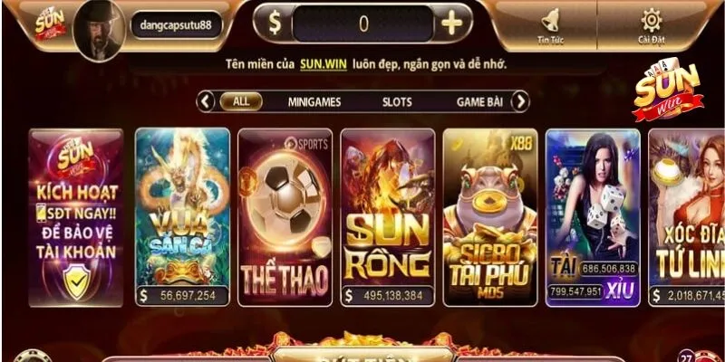 Thế giới cá cược đa dạng nằm gọn trong hệ thống Sunwin